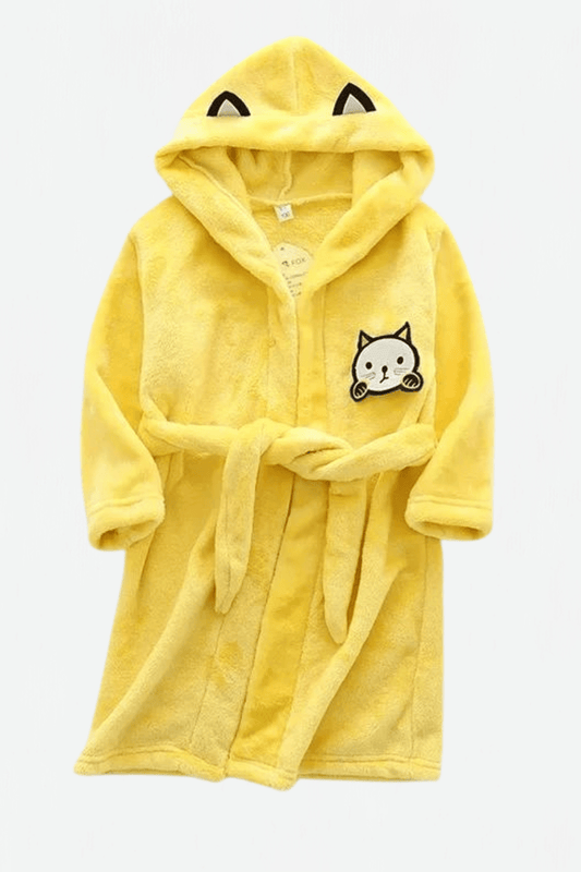 Peignoir Enfant / Le Kitty 2T / Jaune