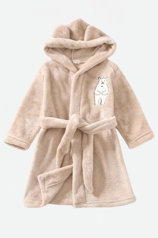 Peignoir Enfant / Petit Ours Beige