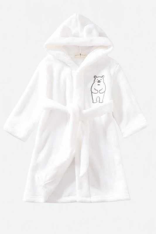 Peignoir Enfant / Petit Ours Blanc