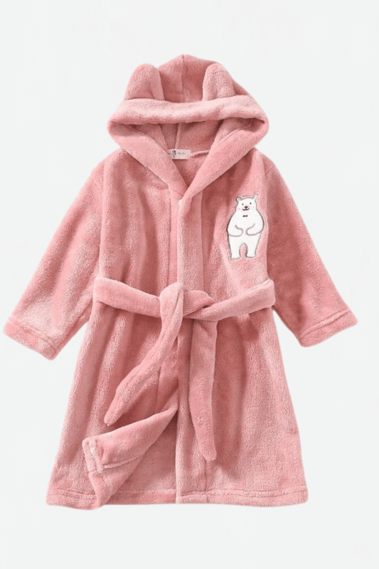 Peignoir Enfant / Petit Ours Rose