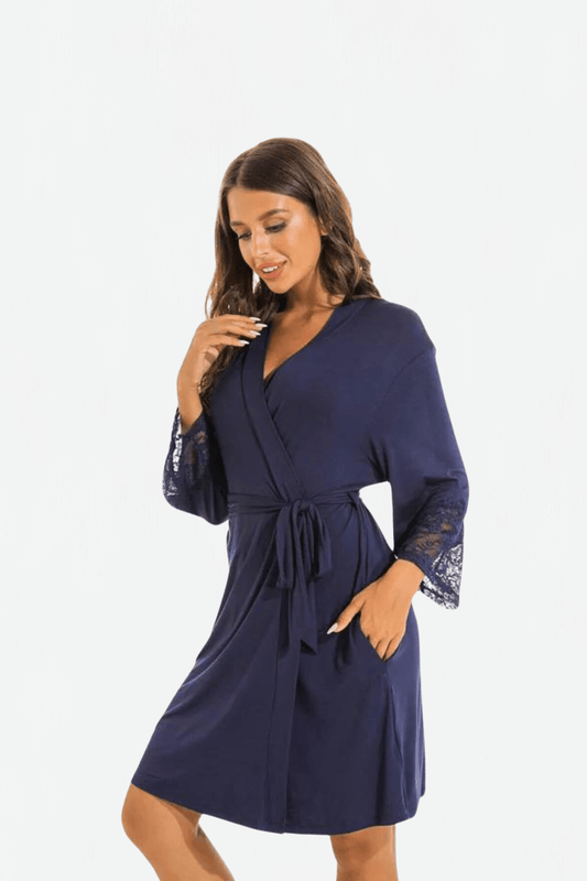 Peignoir Femme / La Nuisette Bleue S / Bleu