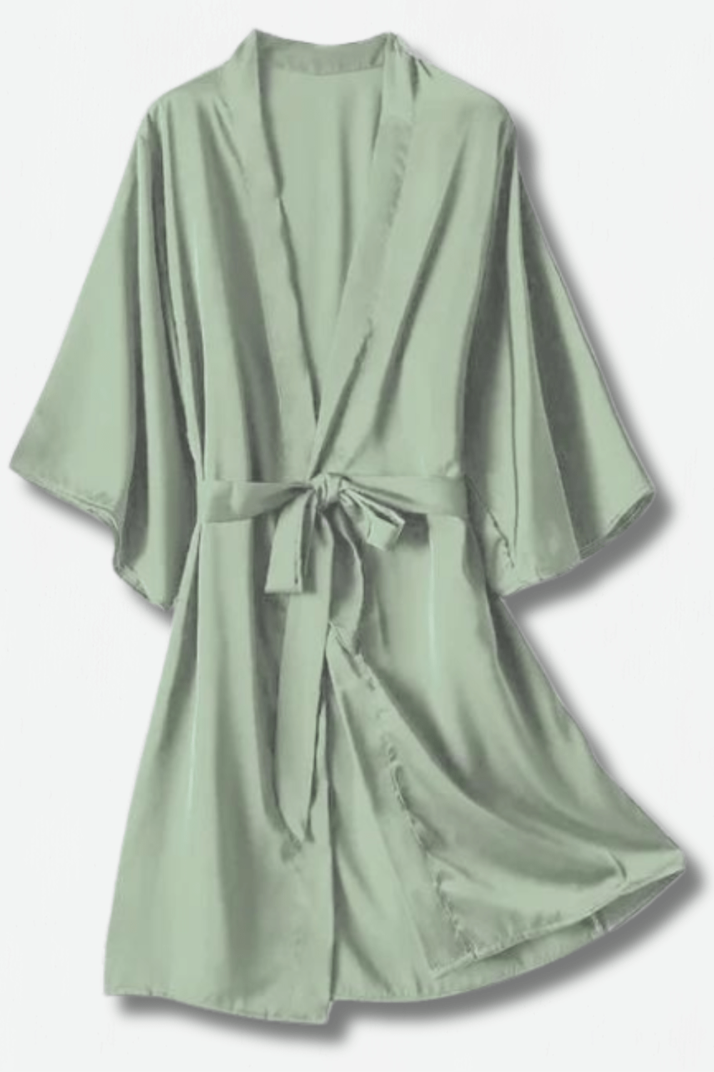 Peignoir Femme / Le Satiné Vert Clair M / Vert Clair