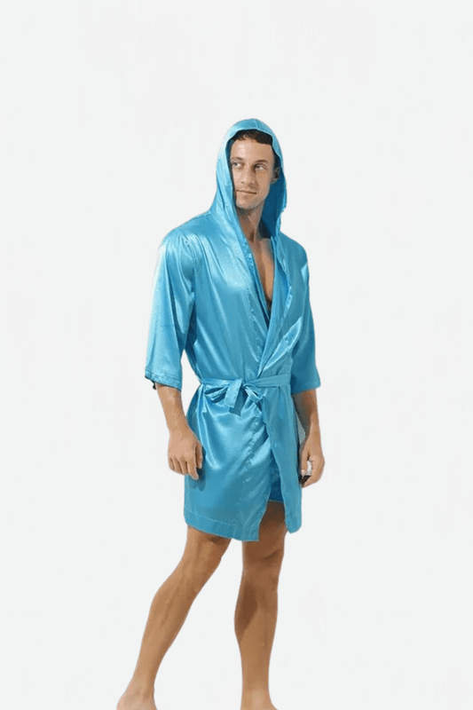 Peignoir Homme /  Le Boxeur Bleu M / Bleu