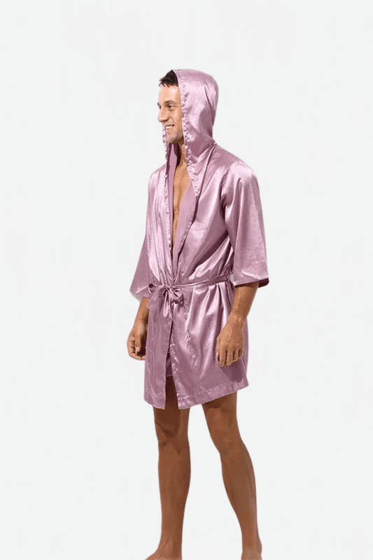 Peignoir Homme / Le Boxeur rose M / Rose