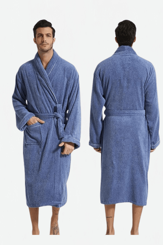 Peignoir Homme / Le Classique M / Bleu Foncé