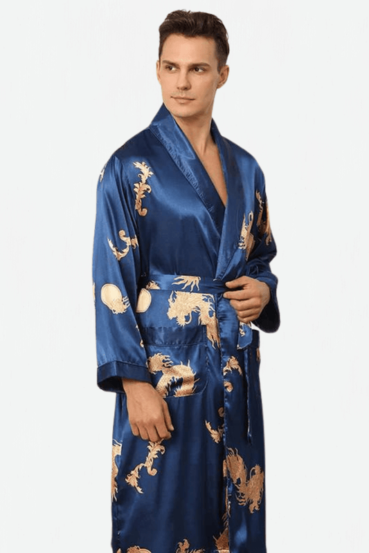 Peignoir Homme / Le Dragon Bleu L / Bleu